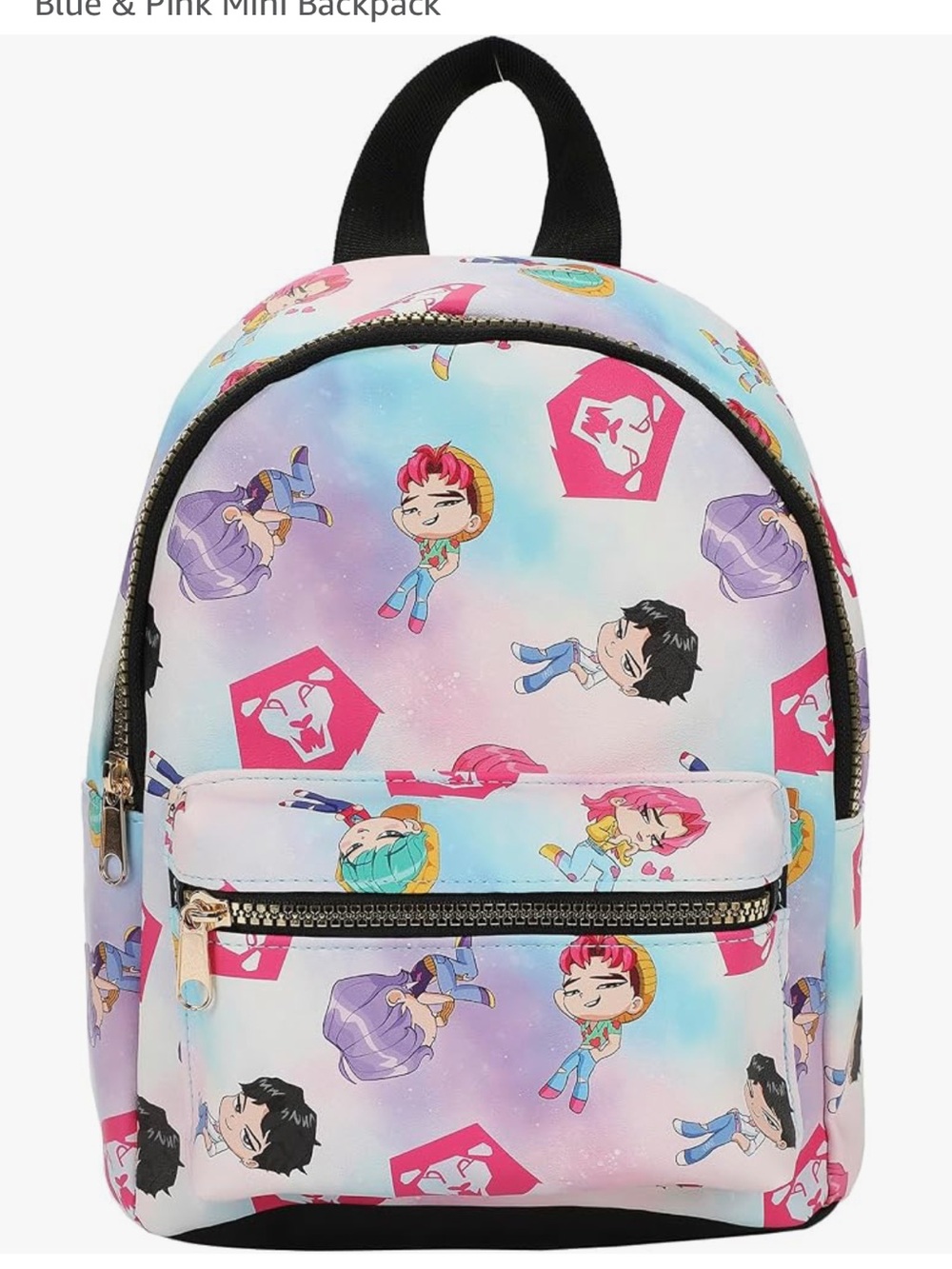 K/POP Demon Hunters Mini Backpack — Pastel Chibi Saja Character Print - Picture 4 of 4